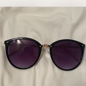 Dry Goods Black and Purple Sunglasses